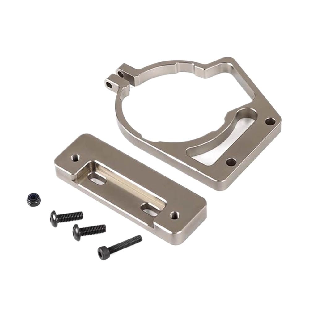 CNC Aluminum Motor Mount Block Compatible with 1/5 Scale , Rovan, KM X2 Brushless Electric Off-Road RC Trucks (Front/Rear/Set)(Rear)