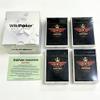 4 Deck Set of Casino Grade100% Plastic, Waterproof, Trivia Playing Cards with WikiPoker Game Instructions Game for Poker Night, Card Games, Camping, Family Game Nights view 1