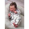 Anano 48 cm Silicone Reborn Baby Doll,Realistic Reborn Doll Life Like Babies Dolls That Look Real,Full Silicone Vinyl Baby Girl Poseable Sleeping Real Life Newborn view 2
