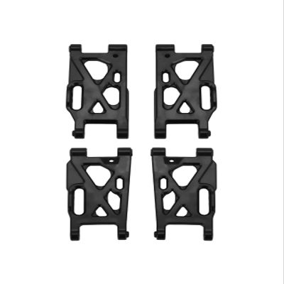 4pcs Front Rear Suspension Arm Set for W-Ltoys 144001 124019, RC Car Upgrade Parts, Crash Resistant Replacement Control Arms
