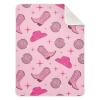 WIFIU Pink Cowboy Boots Hat Disco Ball Baby Boys Girls Blanket 30x40 in, Soft Receiving Swaddling Nursery Blankets for Newborn Infant Toddler view 1
