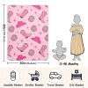 WIFIU Pink Cowboy Boots Hat Disco Ball Baby Boys Girls Blanket 30x40 in, Soft Receiving Swaddling Nursery Blankets for Newborn Infant Toddler view 2