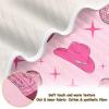 WIFIU Pink Cowboy Boots Hat Disco Ball Baby Boys Girls Blanket 30x40 in, Soft Receiving Swaddling Nursery Blankets for Newborn Infant Toddler view 3
