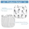 Bolaz Astronaut Baby Bibs for Eating Food Feeding Waterproof Toddler Bib Apron Boys Girls Soft Adjustable Set of 2 view 4