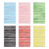 120PCS Stripe Paper Napkins - 6 Colorful Striped Designs Disposable Hand Towels for Bathroom, Dinner, Picnic, Wedding - 4.5"x8" for Daily Use, Family Gatherings, Holiday Celebrations, Parties, Events view 1