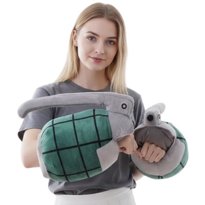 1 Pair Unique Pillows Cartoon Plush Fun Throw Pillows Grenade Arm Warmer for Kids Adults Plush, Unique, Funky Throw, Fun