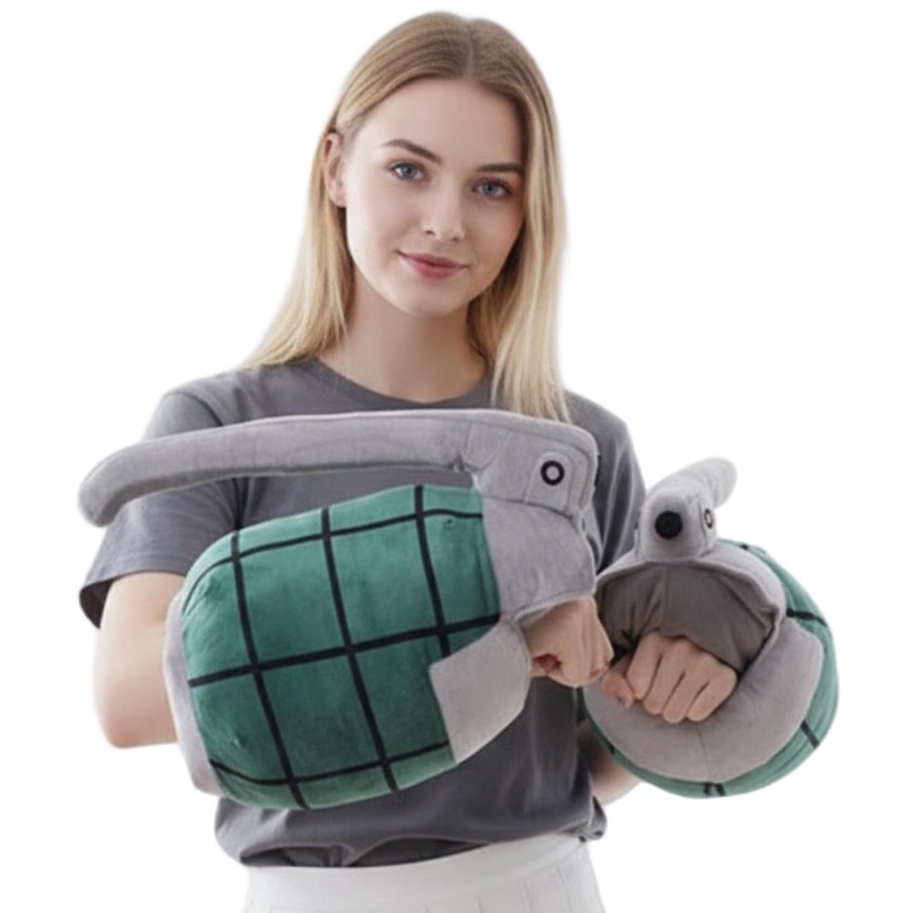 1 Pair Unique Pillows Cartoon Plush Fun Throw Pillows Grenade Arm Warmer for Kids Adults Plush, Unique, Funky Throw, Fun