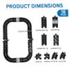 Flexible Car Tracks for Kids, 16PCS Indestructible Waterproof Modular Puzzle Track, Flexible Expressway Circuit Set Toy for Indoor Outdoor Toys and Games.. view 3