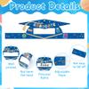 Paper Graduation Caps, Paper Crown Hats for Boys Girls, 9Pcs Adjustable Name DIY Graduation Cap Headbands Grad Caps Bulk for Kindergarten Preschool Class of 2026 Graduates Gifts Party Supplies view 3