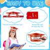 Paper Graduation Caps, Paper Crown Hats for Boys Girls, 9Pcs Adjustable Name DIY Graduation Cap Headbands Grad Caps Bulk for Kindergarten Preschool Class of 2026 Graduates Gifts Party Supplies view 4
