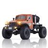 EAZYRC FMS Rochobby 1/10 Atlas Ready Set RC Crawler RC Truck 4X4 with Lighting, 2.4GHz Radio,Ball Bearing, Metal-Gear Full,4 Link Suspension,Rapid Separation Car Body for Adult (Orange) view 1