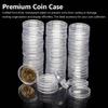 Bemonew Plastic Coin Holders 20PCS Plastic Coin Holders for Collectors 45mm Dia. Round Transparent Organizer with Inner Liner for Silver Dollar view 3
