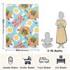 WIFIU Pancakes Eggs Bacon Blueberries Baby Boys Girls Blanket 30x40 in, Soft Receiving Swaddling Nursery Blankets for Newborn Infant Toddler view 2