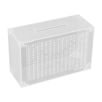 Acrylic Money Box - Openable Storage Bank with Counter - 5000 Saving Resuable Acrylic Clear Savings Box,for Adults Kids Boys Teens Penny Home