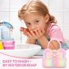 Kids Washable Makeup Kit for Girls, 17 Pcs Non Toxic Make Up with Purse - O view 4