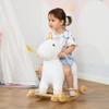 Wooden Rocking Horse Toy with Plush Finish and Smooth Rocking Motion for Indoor Play and Decorative Display view 1