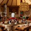 Architecture Building Blocks, Bonefire Shrine Building Sets, Tribal Ritual Scene DIY Building Toys, Indian Style Model kits for Collection Display, Creative Gift for Birthday, Christmas (2098 Pcs) view 4