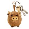 Cow Plush Bag Charm, Fun Collectible Adorable Realistic Ornament, 15cm Stuffed Animal Cow Plush Pendant for Adults Lovers Family, Soft Cotton Material with Embroidery Details, Bag Accessory view 1