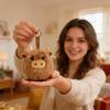 Cow Plush Bag Charm, Fun Collectible Adorable Realistic Ornament, 15cm Stuffed Animal Cow Plush Pendant for Adults Lovers Family, Soft Cotton Material with Embroidery Details, Bag Accessory view 3