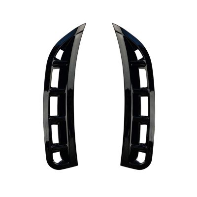 Car Front Bumper Side Air Vent Splitter Spoiler Canard for Mercedes Gle W167 Gle350 Gle450 Gle53 2020(Carbon Look)