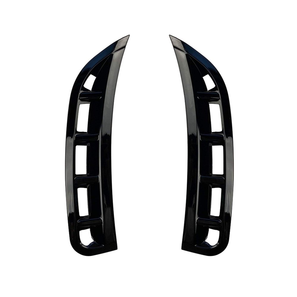 Car Front Bumper Side Air Vent Splitter Spoiler Canard for Mercedes Gle W167 Gle350 Gle450 Gle53 2020(Carbon Look)
