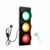 LED Wall Lights Indoor Traffic Lights for Kids, Bedroom Wall Lamp with Remote Control and UK Plug, 5W x 3 Traffic Warning Light Stoplight Wall Sconce Lights for Childrens Room Office Bar Cafe view 1