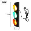 LED Wall Lights Indoor Traffic Lights for Kids, Bedroom Wall Lamp with Remote Control and UK Plug, 5W x 3 Traffic Warning Light Stoplight Wall Sconce Lights for Childrens Room Office Bar Cafe view 2