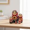 Jorzer Nesting Dolls, Wooden Matryoshka Doll, 5Pcs/Set Funny Russian Nesting Dolls Stacking Toys for Kids, Home Decoration Toys and Games.. view 3