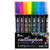 8 Colors Outline Markers,2026 Double Line Shimmer Marker Pens,Glitter Gel Double Line Outline Pen Sparkle Markers,Squiggles Glitter Marker Set for Christmas GreetingCards,Scrapbook Crafts,Easter Egg view 1