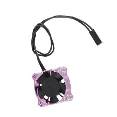 ariarly 30mm RC Motor Cooling Fan 16000RPM RC Car Fan Water Proof Motor Heatsink for Competition High Speed (Purple)