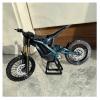 AIVONO 1:9 Scale Electric Dirt Bike Model Compatible with Surron Light Bee X, Motorcycle Miniature with Functional Suspension, Gift for Dirt Bike Fans (Burnt Titanium Blue) view 1
