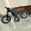 AIVONO 1:9 Scale Electric Dirt Bike Model Compatible with Surron Light Bee X, Motorcycle Miniature with Functional Suspension, Gift for Dirt Bike Fans (Burnt Titanium Blue) view 4