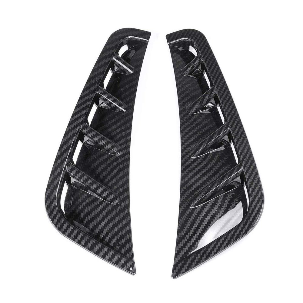 Canard Spoiler Splitter Front Bumper Side Trim Cover for Mercedes C Class W205 C63 C180 C200 C260 C300 C180L C200L 2019(Glossblack)