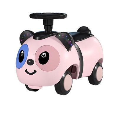Bicycles Kids Ride On Toys Wiggle Car with Under-Seat Storage 4 Wheels Swing Cars for Preschool Indoor Outdoor Toy(Pink)