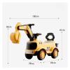 Bicycles Kids Construction Digger Ride On Push Car Under-seat Storage Anti-Rollover Device Toys for Boys Girls(Yellow) view 2