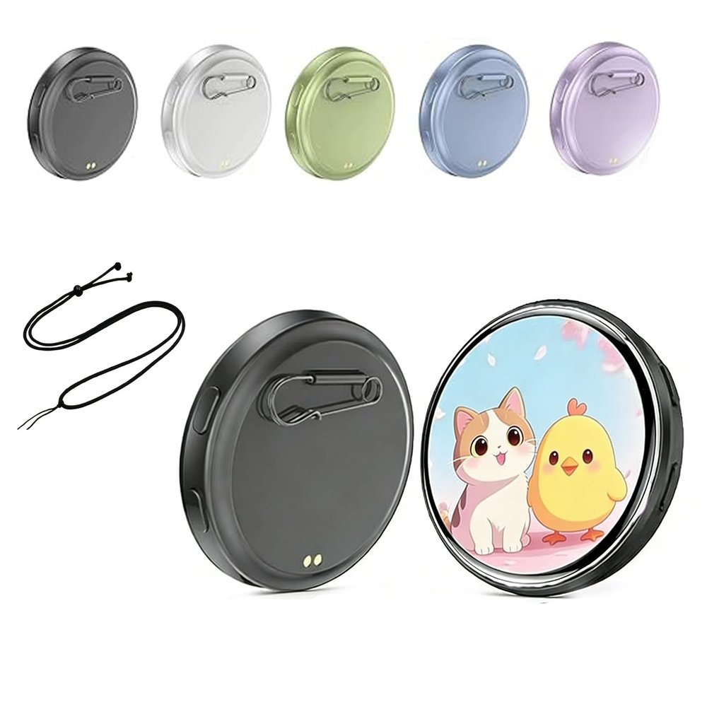 Electronic Badge Digital Display Pin, 1.7" HD Touch Screen Electronic Badges with Pin, 2026 New Smart Electronic Badge Pins, For Fans (E)