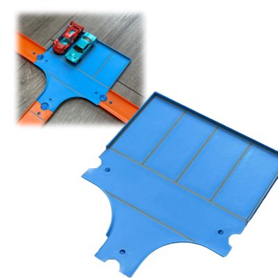 Track Junction with Parking for Hot Wheels, Compatible with Hot Wheels Track Sets, Fun and Functional Connector for Toy Cars
