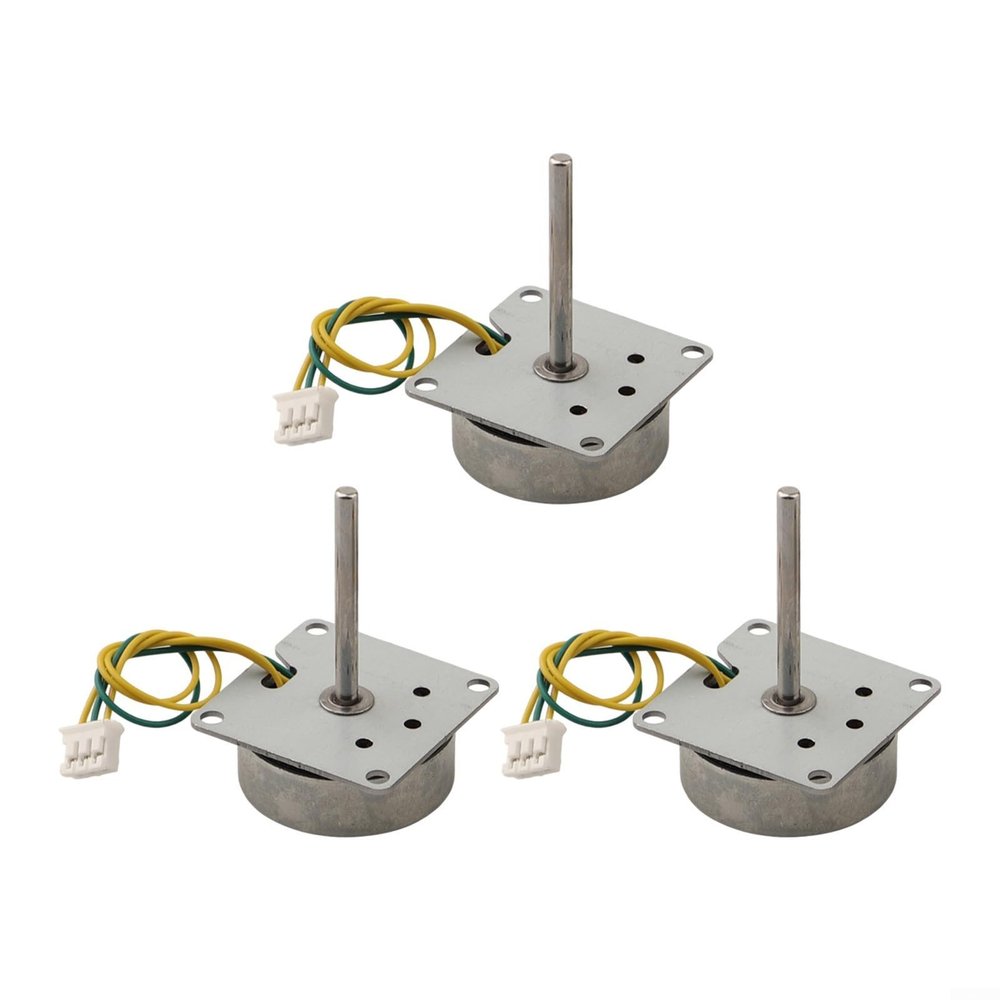 3 Phase Brushless AC Motor Generator 24V, Miniature Metal Motor for Models and Educational Science Experiment, Toy Model Generator Kit, 3-Pack
