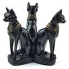 HDBHSBE Crystal Stand Crystal Ball Stand, Resin Ancient Egyptian 3-Sphynx Cat Sphere Holder, Decorative with Stable Base for Living Room, Bedroom view 1