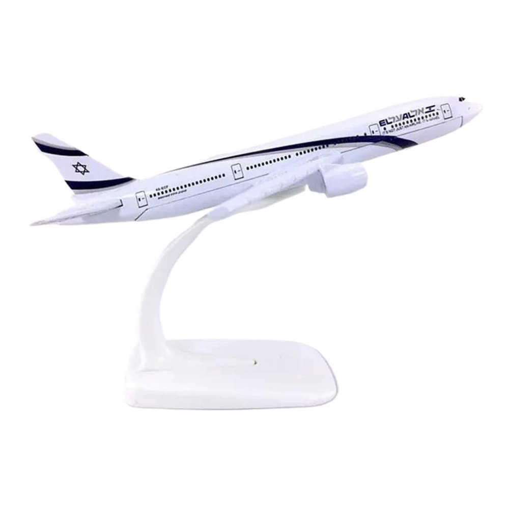 Flying Airplane Model 16CM Diecast 1:400 Scale B777 El Al Air Airlines Metal Alloy Aircraft Plane Model Toy for Collection Aviation Airbus