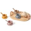 Monetais Tea Sets for Toddlers 3-5, Educational Tea Party Set with Silicone Teapot, Cups, Coasters with Serving Spoon for Girls and Boys view 2