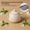 Monetais Tea Sets for Toddlers 3-5, Educational Tea Party Set with Silicone Teapot, Cups, Coasters with Serving Spoon for Girls and Boys view 3