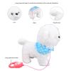 CHEOTIME Plush Walking Barking Dog Toy, Intelligent Sensing Interactive Puppy with Leash Electric Singing Robot Dog Support Touch Sensing Licking Interaction Leash Walking Tail Wagging view 2