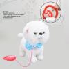 CHEOTIME Plush Walking Barking Dog Toy, Intelligent Sensing Interactive Puppy with Leash Electric Singing Robot Dog Support Touch Sensing Licking Interaction Leash Walking Tail Wagging view 4