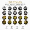 1/64 Wheels and Tires Set with 10 Sets of Modified Axles - 10 Mixed/Random Electroplated Rubber Wheel Sets (5 Gold + 5 Silver) for 1/64 Diecast Cars view 4