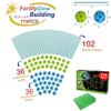 FortifyGlow 174PCS Glow in The Dark Fort Building Kit for Kids -STEM Learning Toys - Creative Construction Set for Boys & Girls - Indoor & Outdoor Play Tent with Green Blanket view 3