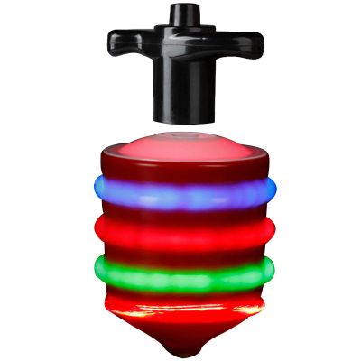 Music Spinning1 Top ABS 6.6x6.5x14.5cm | Seven-Color Light-up Spinner Toy | Wooden Spinning1 Top | Fun Kids Toy for Hand-Eye Coordination, Early Learning, Fine Motor Skills, Party Play, and in