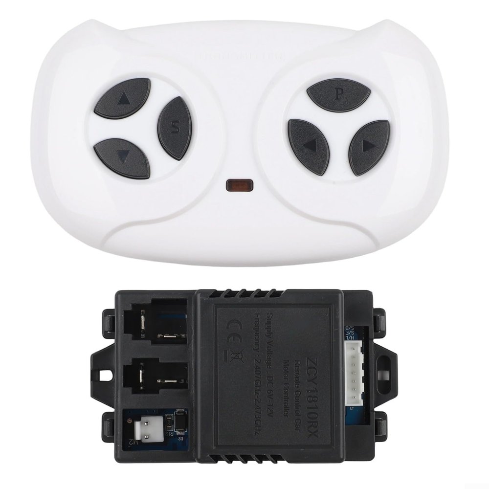 6 12V JR1810RX Receiver with 7Pin and 2 4G Remote Control for Children's Electric Vehicles, Replacement Part for Remote Control Toys (full set)