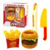 Fast Food Play Set Pretend Cooking Toys | Removable Simulated Educational Fake Food Kit Designed for Boys Kids Preschool Kindergarten Students Interactive Role Play Kitchen Learning view 1