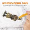Angoily 3 Sets Kids Digging Tool Toy Set Plastic Hammer Brush Chisel Excavation Tool Kit Educational Pretend Play Dig Kit view 4